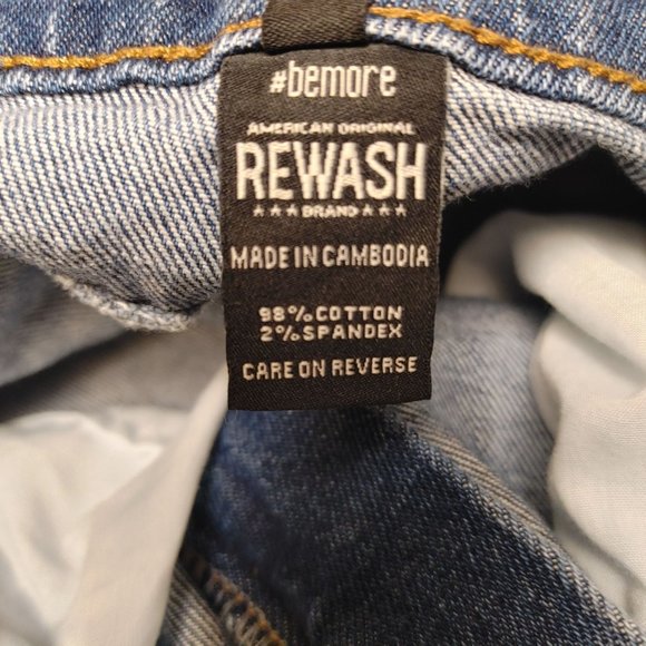 Rewash Brand | Women's Blue Denim Jean Capri's 7|28 - Picture 4 of 4